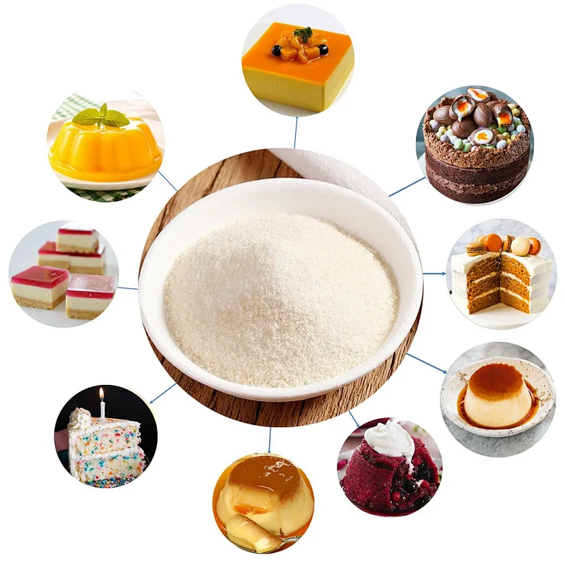 Bulk sale Unflavored Gelatin Bovine skin Gelatin for Jelly dessert
